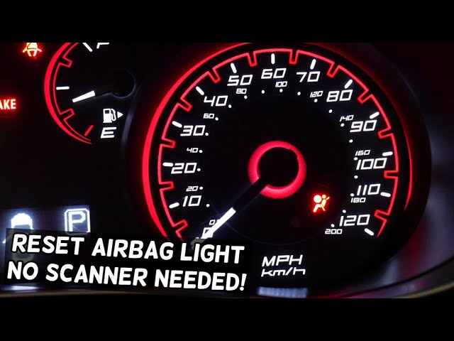 How To Reset Airbag Light Without Tools