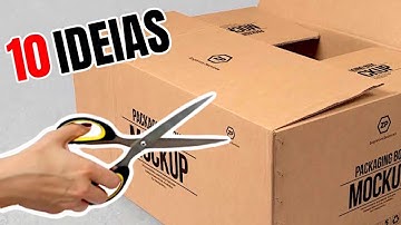 10 IDEIAS INCRÍVEIS COM CAIXAS DE PAPELÃO | SHOW DE ARTESANATO