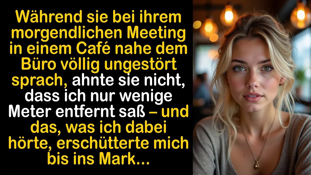 ICH SAß NUR ZWEI TISCHE ENTFERNT – UND HÖRTE, WIE MEINE FRAU MICH ABSCHRIEB