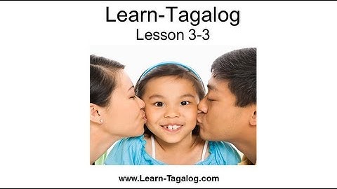 Learn Tagalog Lesson 3-3