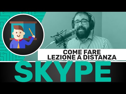 Tenere lezioni a distanza con Skype