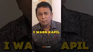 I warned Kapil Dev for not performing runs #cricket #indiancricketer #kapildev #gavaskar #podcast