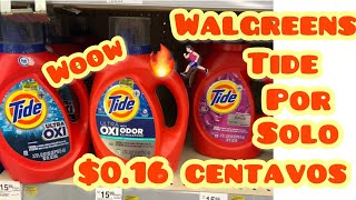 WalgreensTIDE POR SOLO $0.16 centavos sSYPER BUENÍSIMO