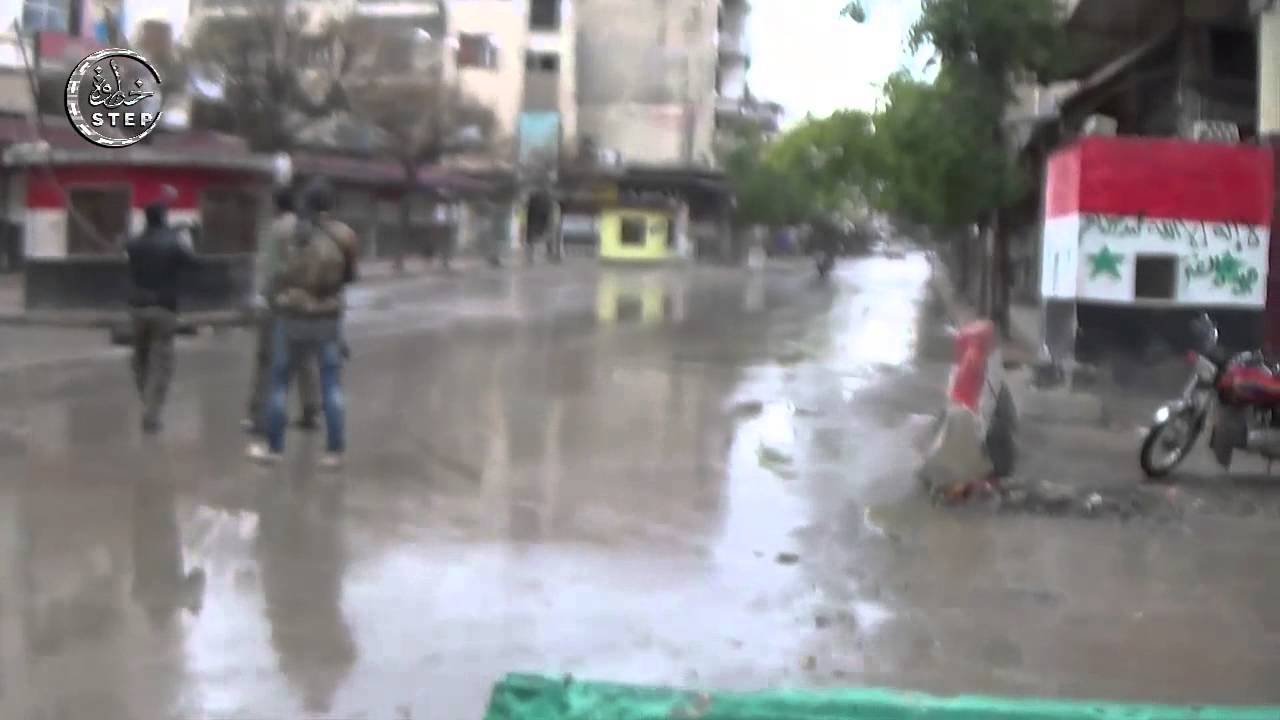 خطوة || جولة داخل مدينة ادلب بعد التحرير و فرحة الاهالي بالنصر  28 3 2015