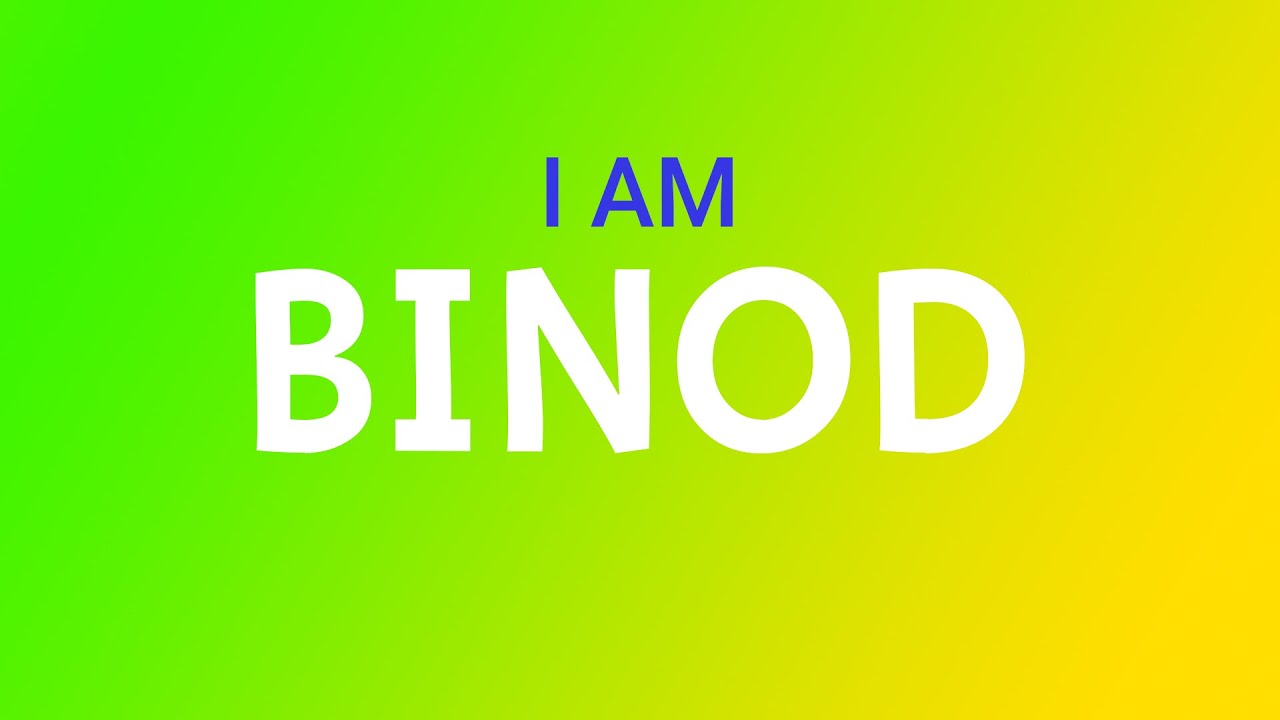 Who is Binod ? Python package On Binod 😍 - YouTube