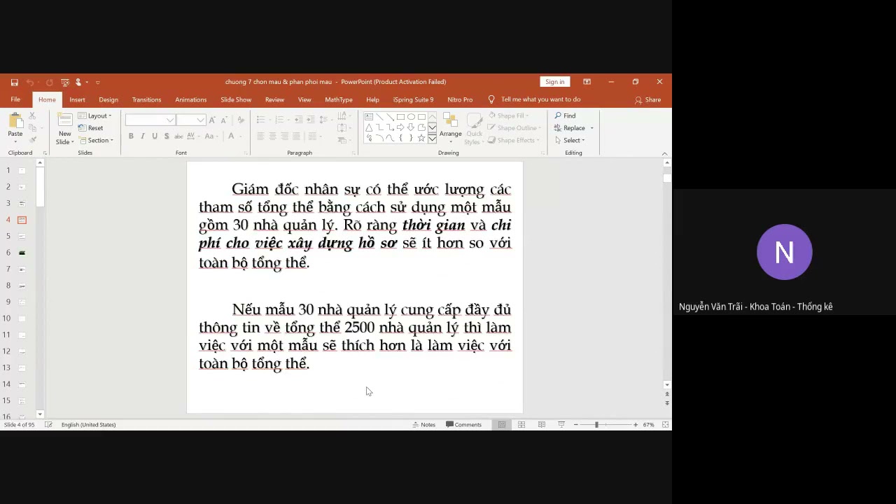 Outline Video Thống kê_Buổi 4