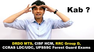 DRDO MTS, CISF HCM, RRC Group D, CCRAS LDC/UDC, UPSSSC Forest Guard Exams | KAB 125