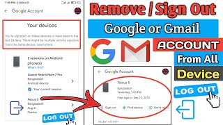 how to remove or sign out google account from all devices in 2023