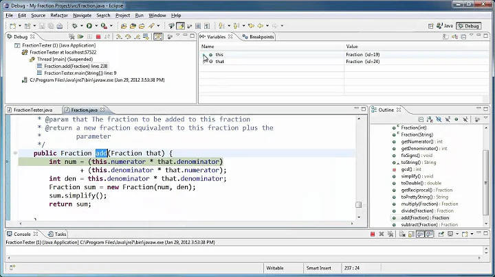 Using the Eclipse Debugger