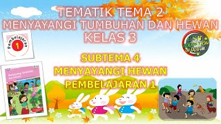 Kelas 3 Tematik : Tema 2 Subtema 4 Pembelajaran 1 (Menyayangi Tumbuhan dan Hewan)