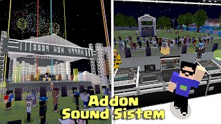 Addon Sound System dan Panggung Auto Party di MCPE