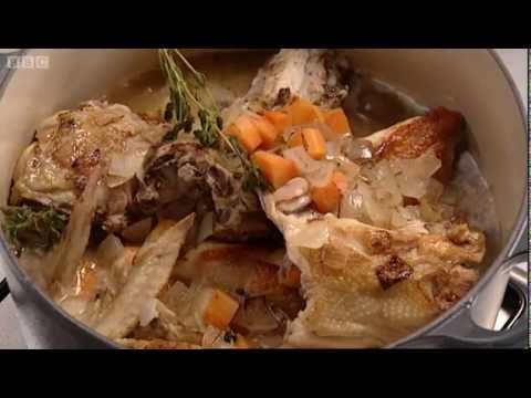 Fricee Of Chicken With Summer Vegtables Part Gary Rhodes Cookery Year Bbc Food-11-08-2015