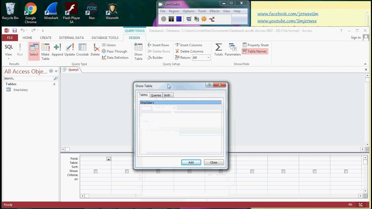 Microsoft Access - Calculated Field And Alias - YouTube