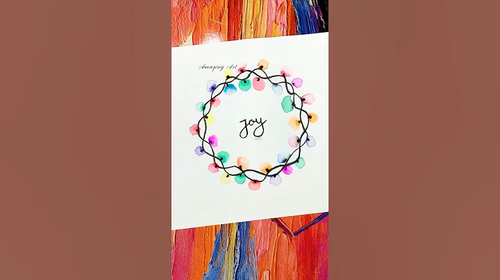 Christmas Card | Holiday Card #art #youtubeshorts #shorts #watercolor #creative #satisfying #ideas