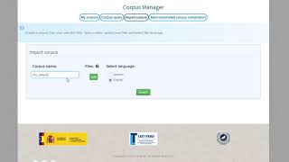 VIP tutorial - Corpus importation