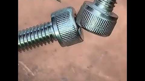 joining these two threaded fasteners… - Industrial Manufacturing process Videos