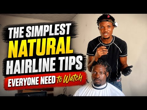 This video is A MUST WATCG for BARBERs.... simplest natural hairline HACK 