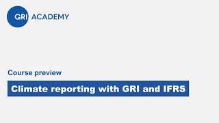 Climate Reporting with GRI and IFRS Standards
