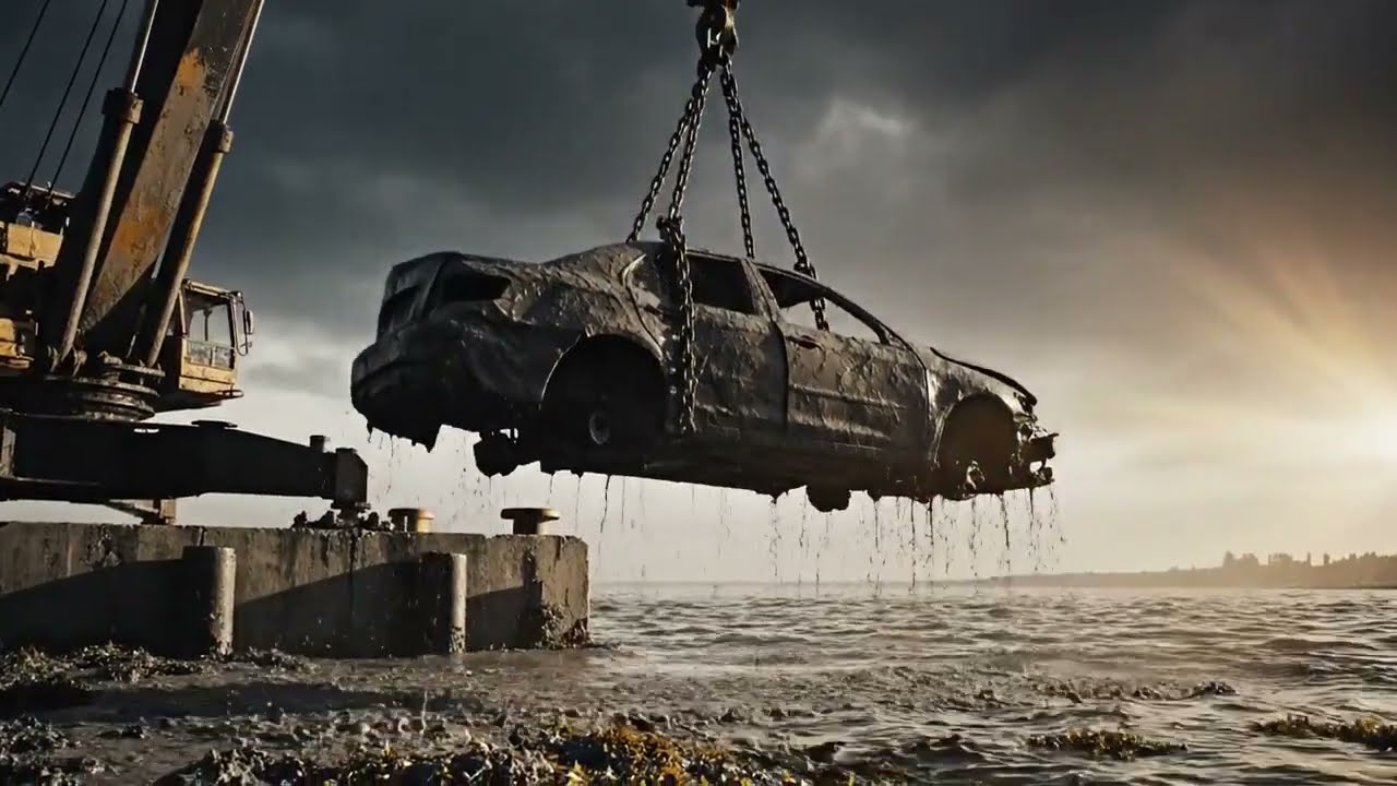 ASMR Car Restoration 😱 | Sunken Car Pulled From Lake | Full Rebuild 🚗💦