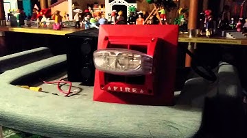 System Sensor MASS fire alarm horn/strobe test