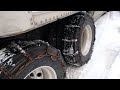 Struggling Through Winter Trucking Conditions - Chaining Up Just To Dock At A Store!