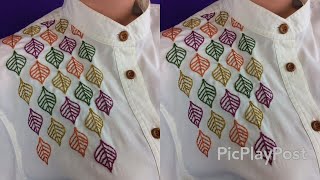 Simple work for beginners. Plain kurthi ഉണ്ടെങ്കിൽ try ചെയ്തു നോക്കൂ