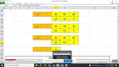 Game Theory - Application of LPP & Solution (Dual-Simplex Method)