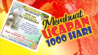 cara membuat UCAPAN 1000 HARI - Agen BRILink kreatif cara membuat UCAPAN 1000 HARI - Agen BRILink kreatif