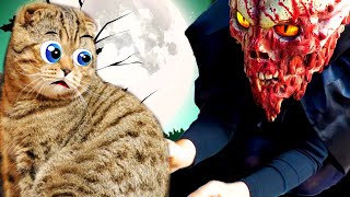 Cat inside a spooky video game-Stories with talking animals