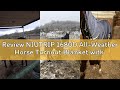 Review NIUTRIP 1680D All-Weather Horse Turnout Blanket with Detachable Neck Cover - 280g Medium Weig