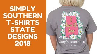 Preppy T-Shirt Collection State Design From Simply Southern Tees [2018]