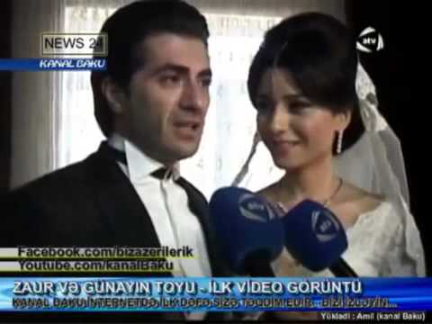 ZAUR VƏ GÜNAYIN TOY GÖRÜNTÜLƏRİ - VİDEO - (yeni) 27.10.2012