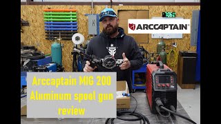 Arccaptain MIG 200 welder aluminum spool gun review