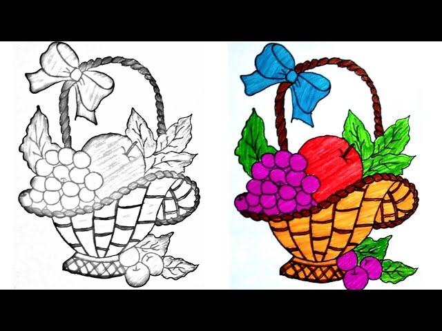 Basket grapes apple fruit. AI | Premium Photo Illustration - rawpixel