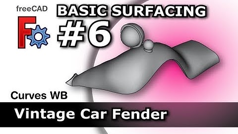 FreeCAD Basic Surface Model: Building Wireframes to Gordon Surface | Basic Surfacing 6 |