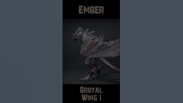 Ember Brutal Wing1 360 #character #rogerkint #3d #animation #gaming #unity #unreal #ember
