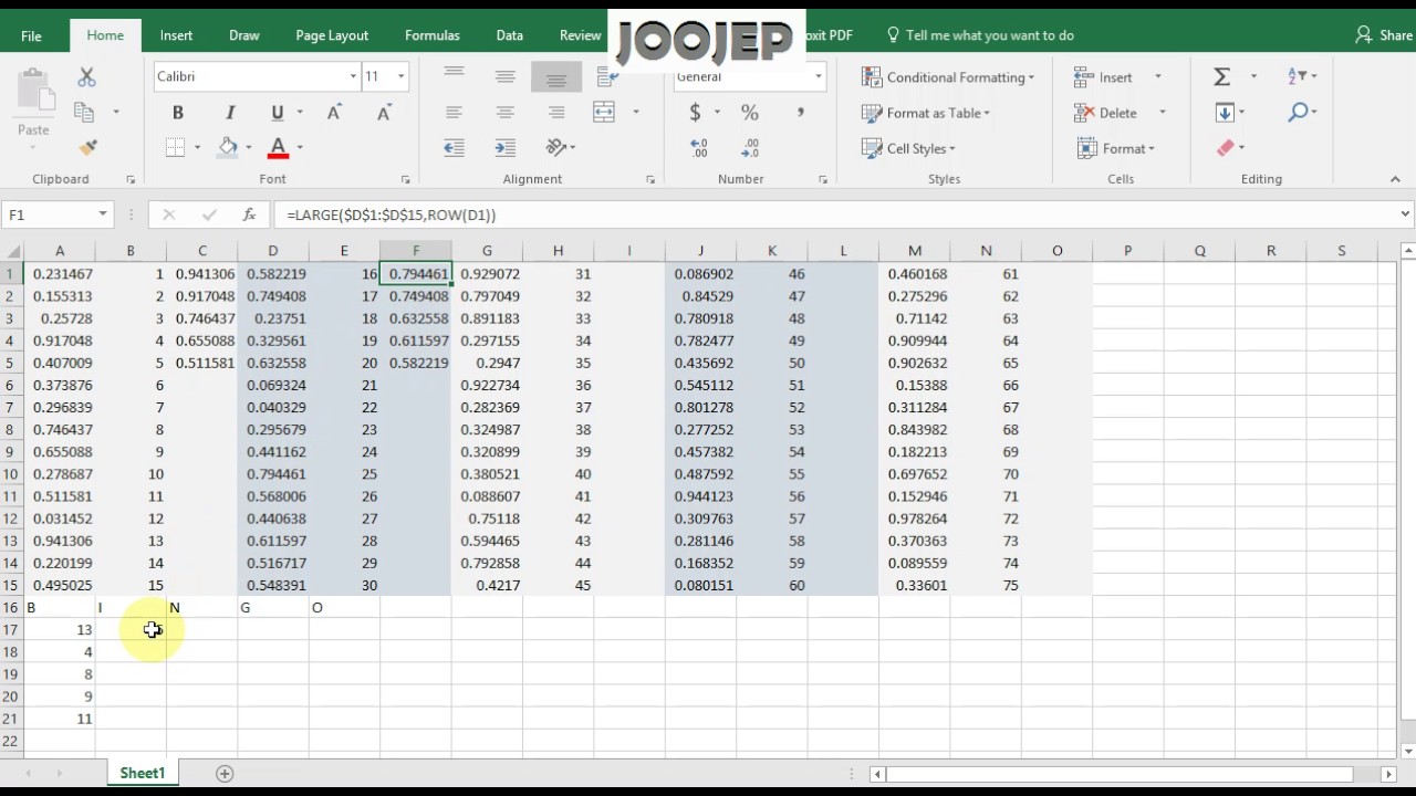 how-to-make-a-bingo-card-using-excel-youtube