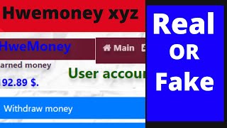 How to earn money see the video from Hwemoney xyz .hwemoney.xyz