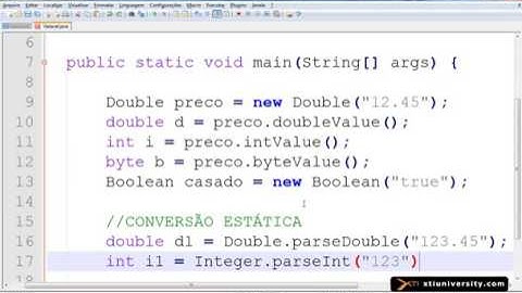 Universidade XTI   JAVA   010   Wrapper Classes Envólucros de Tipos Primitivos