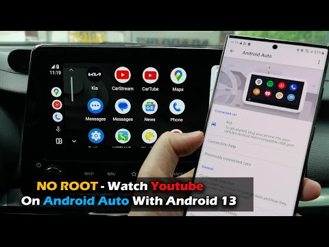 NO ROOT - Watch Youtube on Android Auto With Android 13 2023