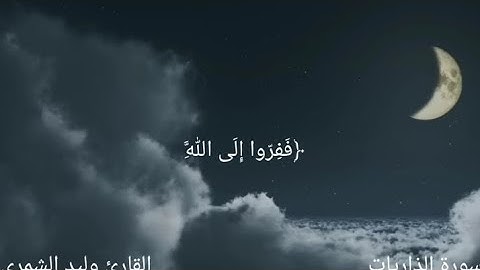 سورة الذاريات القارئ وليد الشمري