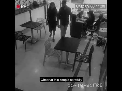 ऐसा किसी के भी साथ हो सकता है,CCTV Footage of GF & BF At a Cafe,watch and share this Footage