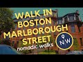4K walking tour of the BEAUTIFUL Marlborough Street, Boston - Nomadic Walks