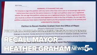 People in Pueblo collecting signatures to recall Mayor Heather Graham
