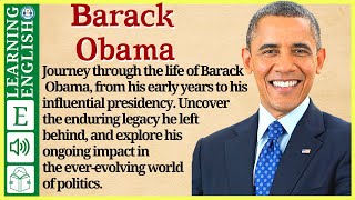 Learn English through Story ⭐ Level 3 - Barack obama- Graded Reader | WooEnglish