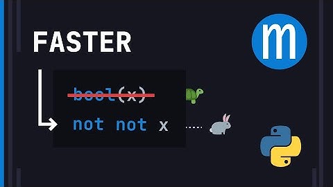 Should you use "not not x" instead of "bool(x)" in Python? (NO!)