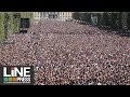 Finale coupe du Monde ambiance fan zone Paris / Paris - France 15 juillet 2018