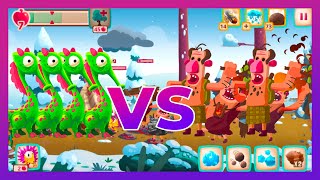 DinoBash Spitty vs Caveman Rush screenshot 3