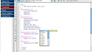 07 02 CSS vertical menu variations