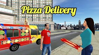 Pizza Delivery van driving simulator - Super pizza delivery Home screenshot 2